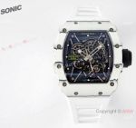 Super clone Richard Mille RM35-01 RAFA Watch Quartz NTPT case White Version